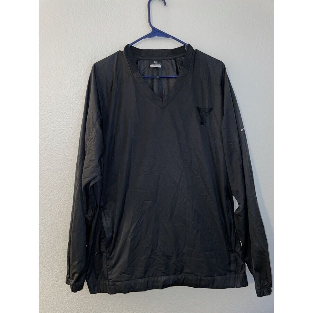 Nike Clima-Fit Golf Black Pullover Long Sleeve‎ Sweatshirt Windbreaker Men's L